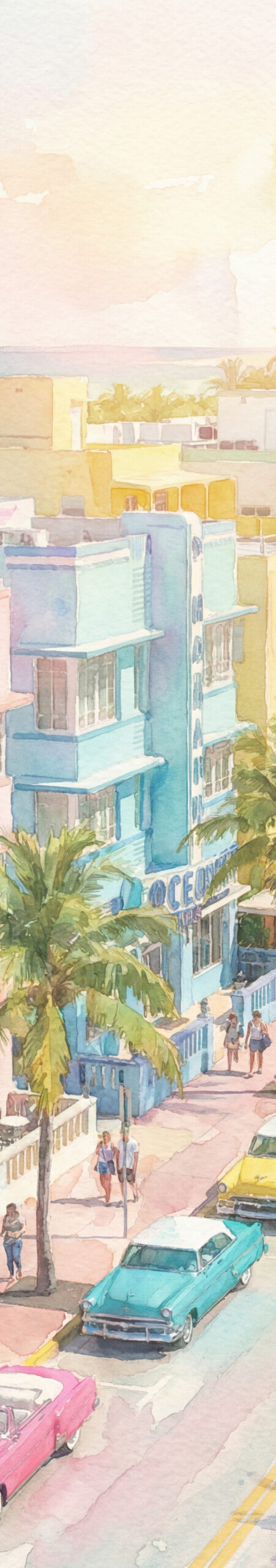 Pionowe ujęcie zestawu fornirowanych podkładek Miami