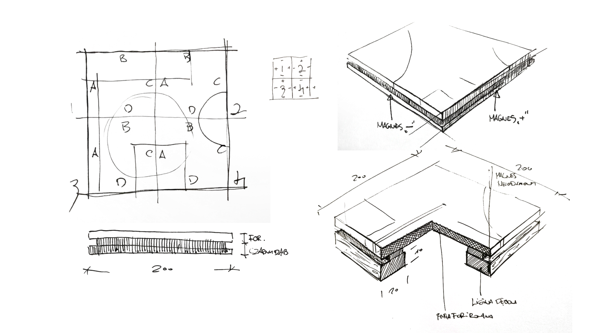 Szkic koncepcyjny zestawu Miami Coasters