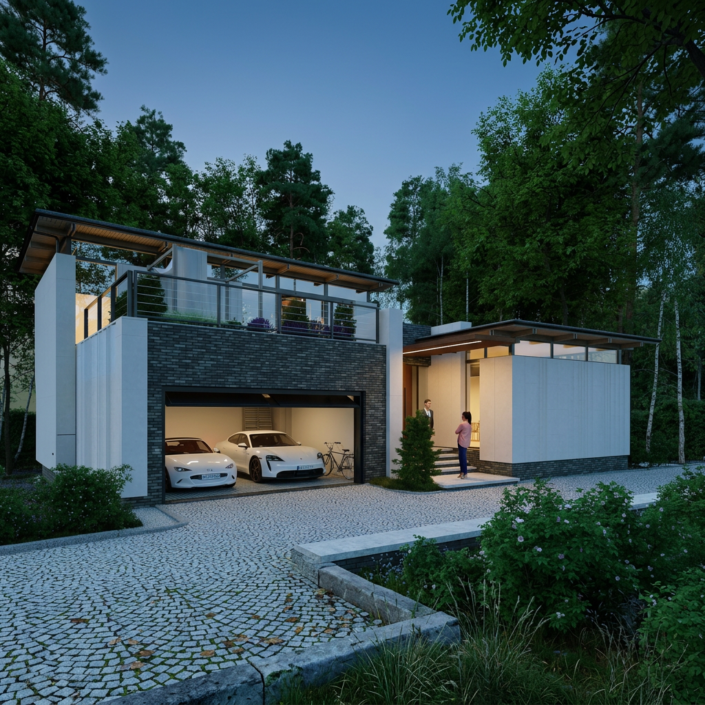 Wizualizacja wnętrza z miękkim światłem