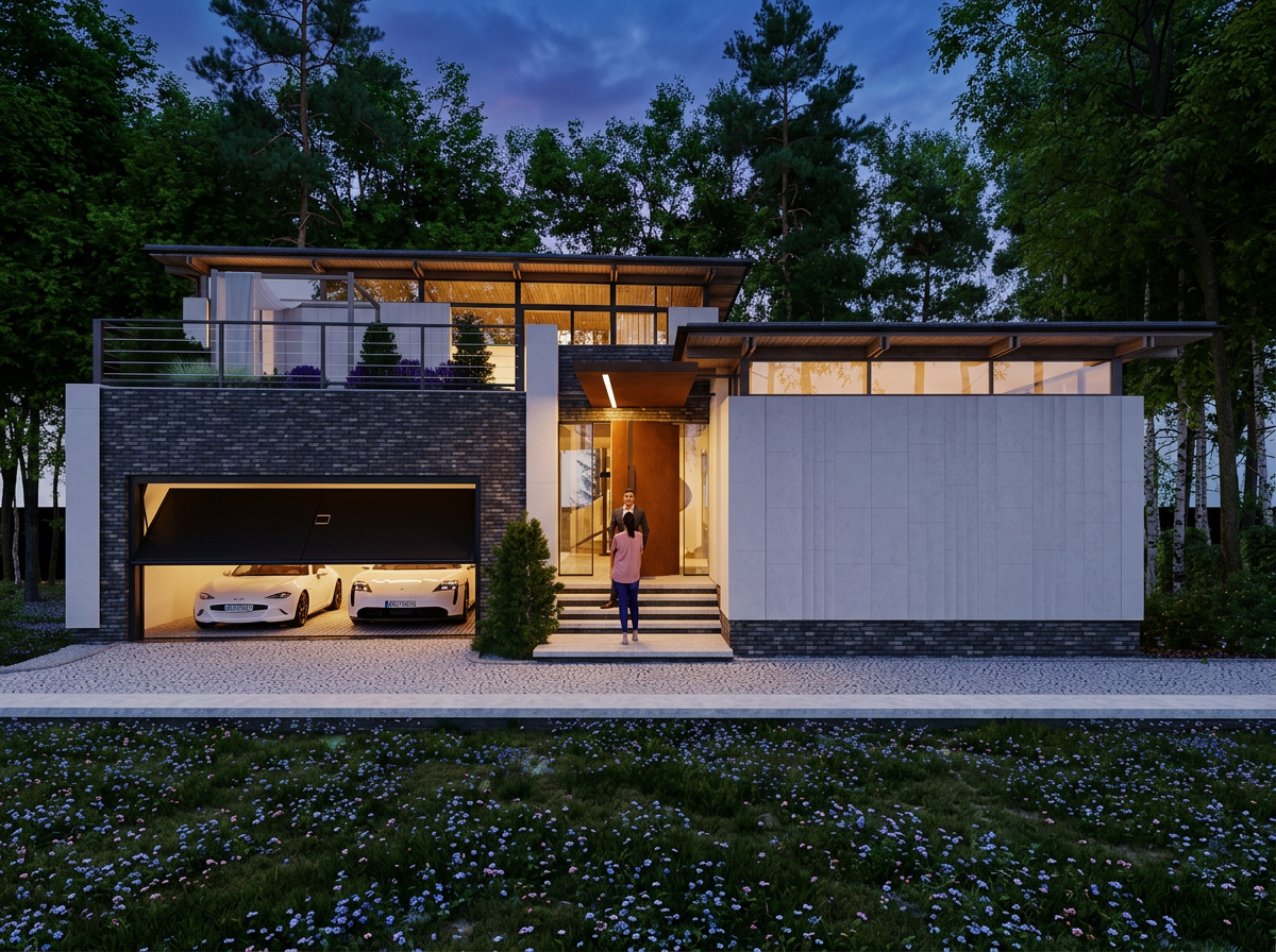 Główna wizualizacja domu House on the Slope