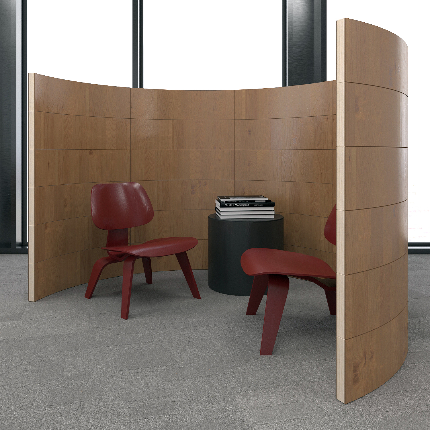 Zbliżenie na rytm modułowych paneli rozdzielających