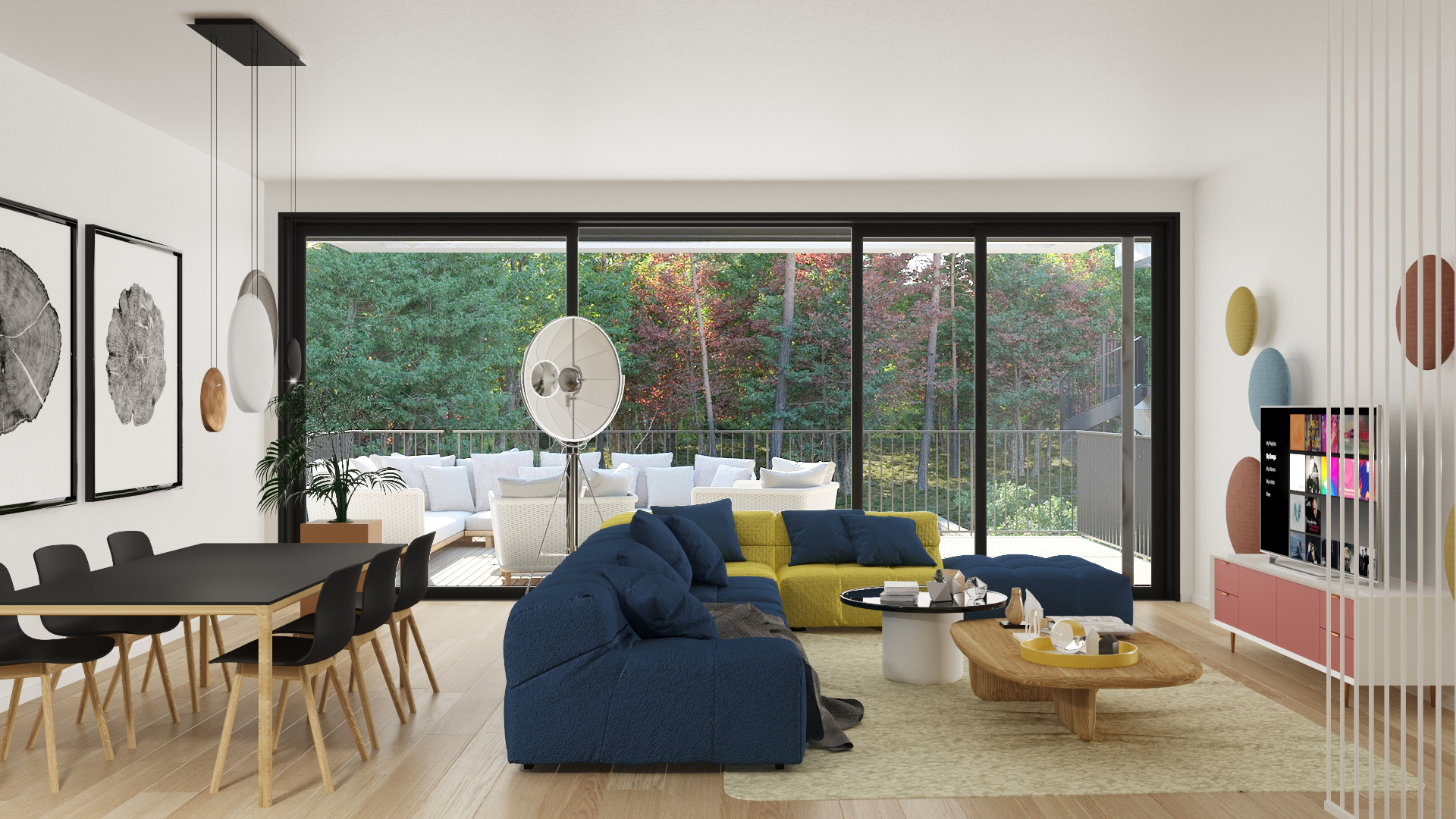 Domy 2 i 3 Karhusaari — wizualizacja 1