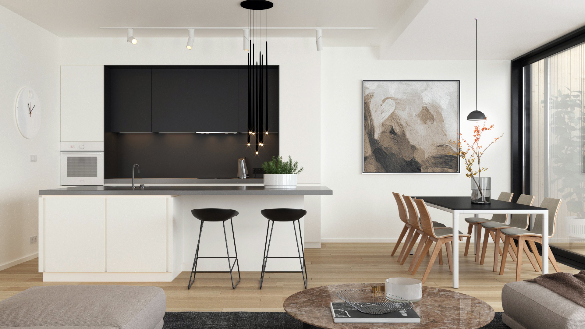 Domy 7 i 8 Karhusaari — wizualizacja 3