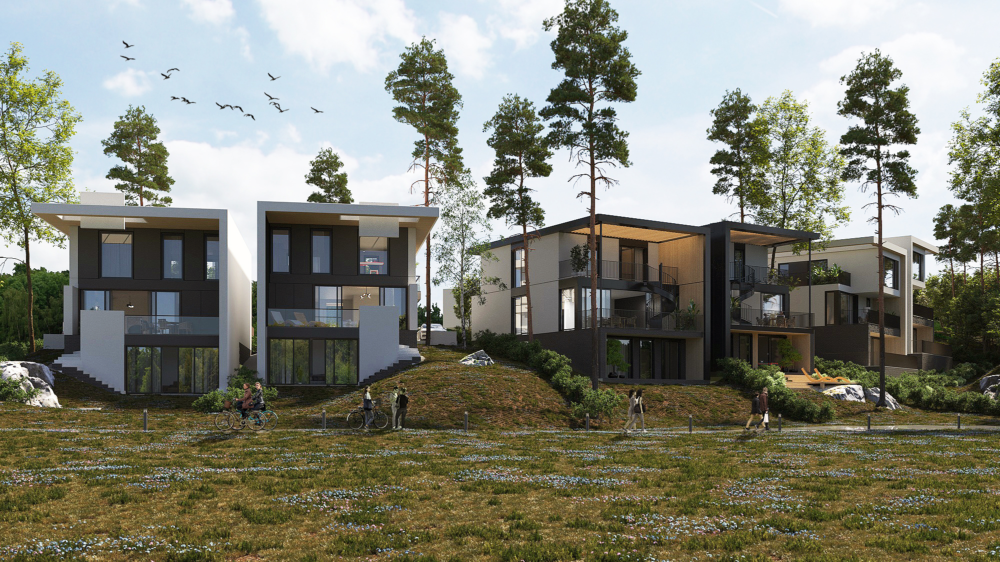 Karhusaari Houses — główna wizualizacja osiedla