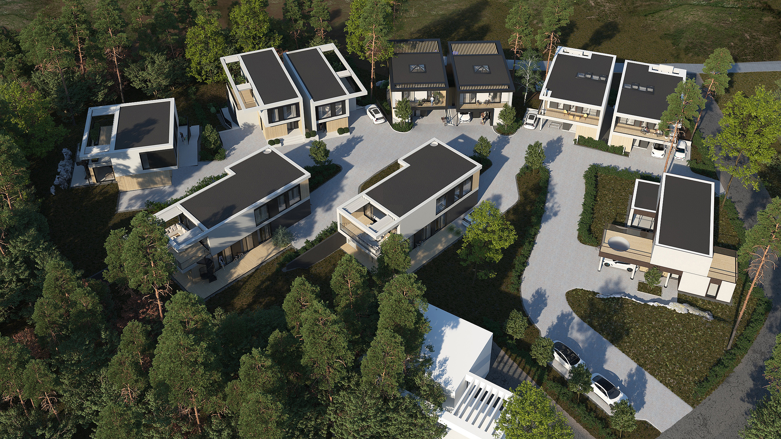 Wizualizacja planu Karhusaari Houses