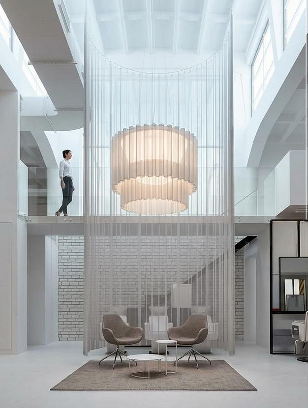 L'Oréal training center in Żoliborz - main interior view