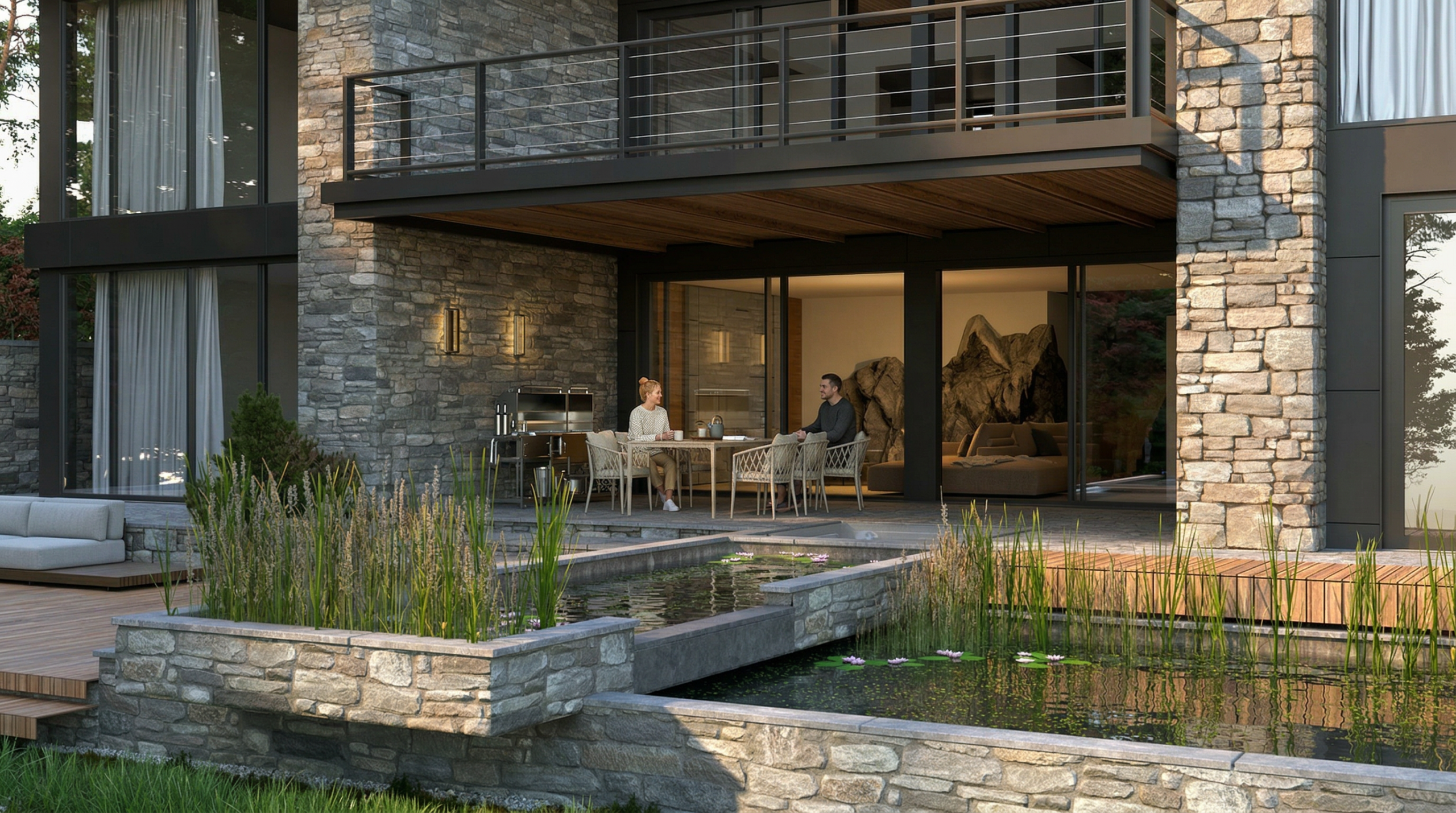 DETAL MATERIAŁOWY DOMU W LESIE